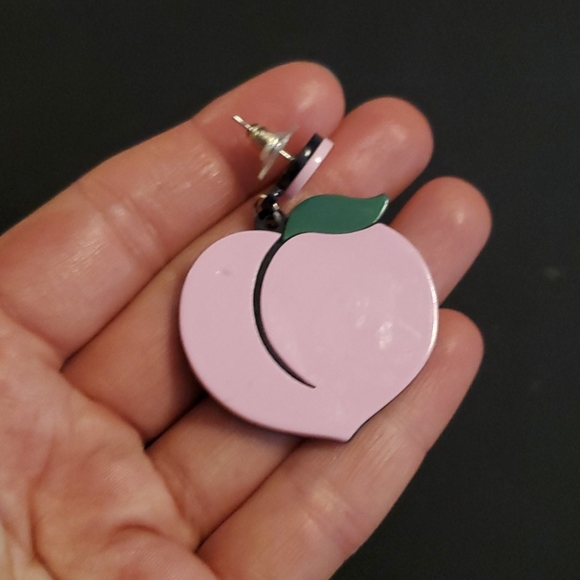 Peach earrings - Picture 4 of 5